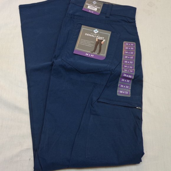 Denali Pants Denali Blue Cove 36x32 Upf 5 Comfort Waist Pants New